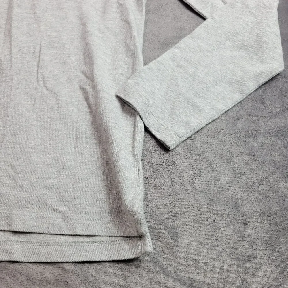 Crewcuts Shirt‎ Boys 14 Grey Solid 100% Cotton Long Sleeve Uniform Collared Top